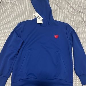 Comme Des Garçon Blue pullover hoodie Size L